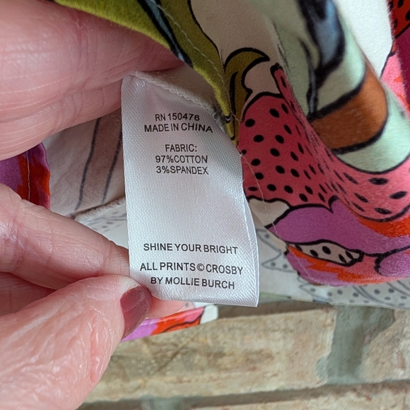 Crosby By Mollie Burch Francine Top Bohemian Cottagecore - Picture 4 of 5